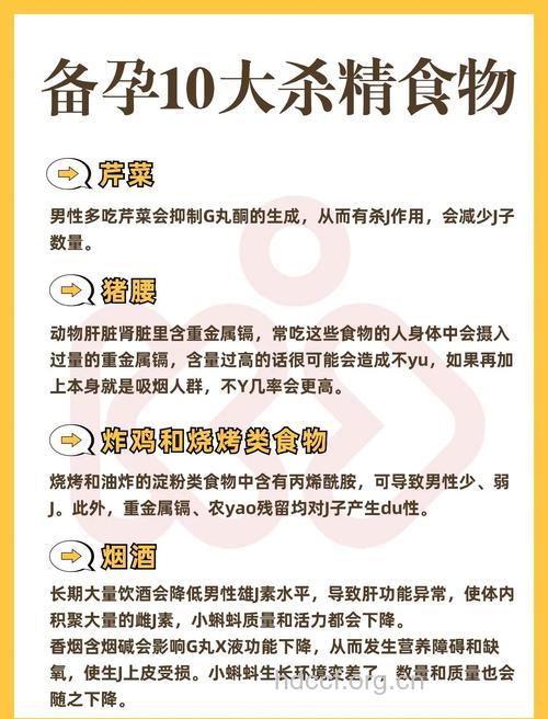 备孕爸爸不能吃的杀精食物有哪些