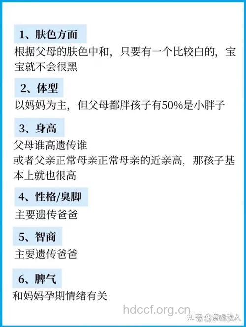 这12大特征会遗传给孩子
