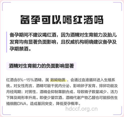 备孕期间能喝红酒吗