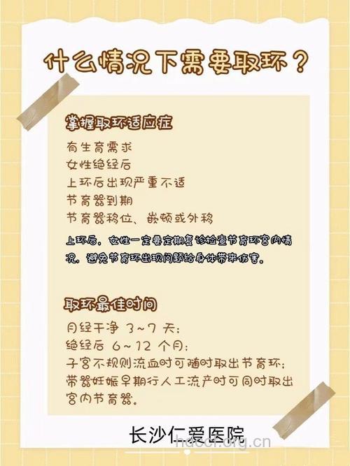 取避孕环的最佳时间