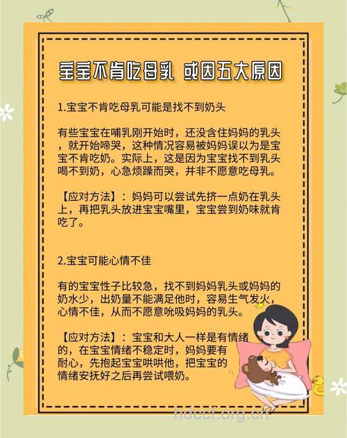 出生不久的婴儿不吃母乳的原因