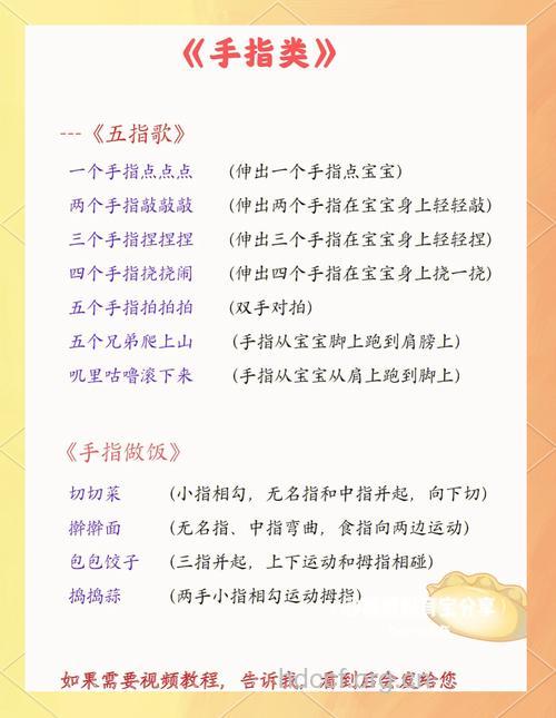 妈咪须知:一岁以内宝宝的玩手课程