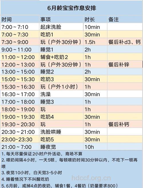 6个月后宝宝的逐月喂养小方案
