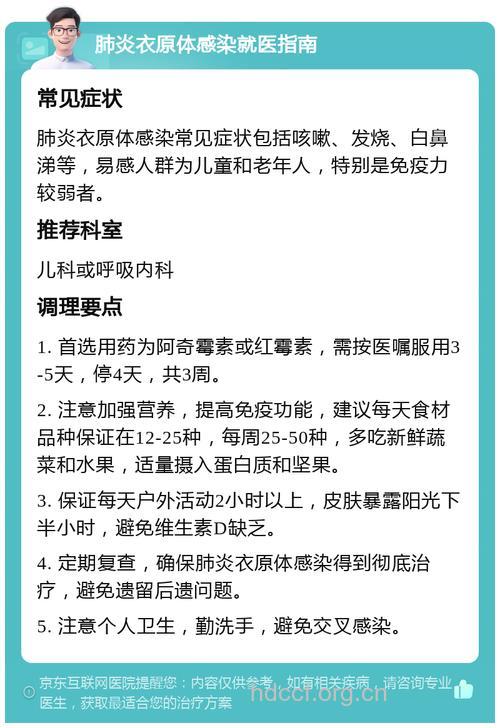 小儿衣原体肺炎怎么办