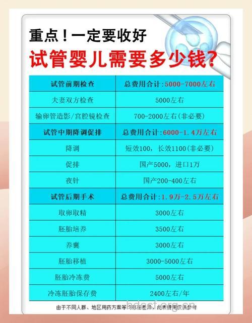 做试管婴儿的费用是多少