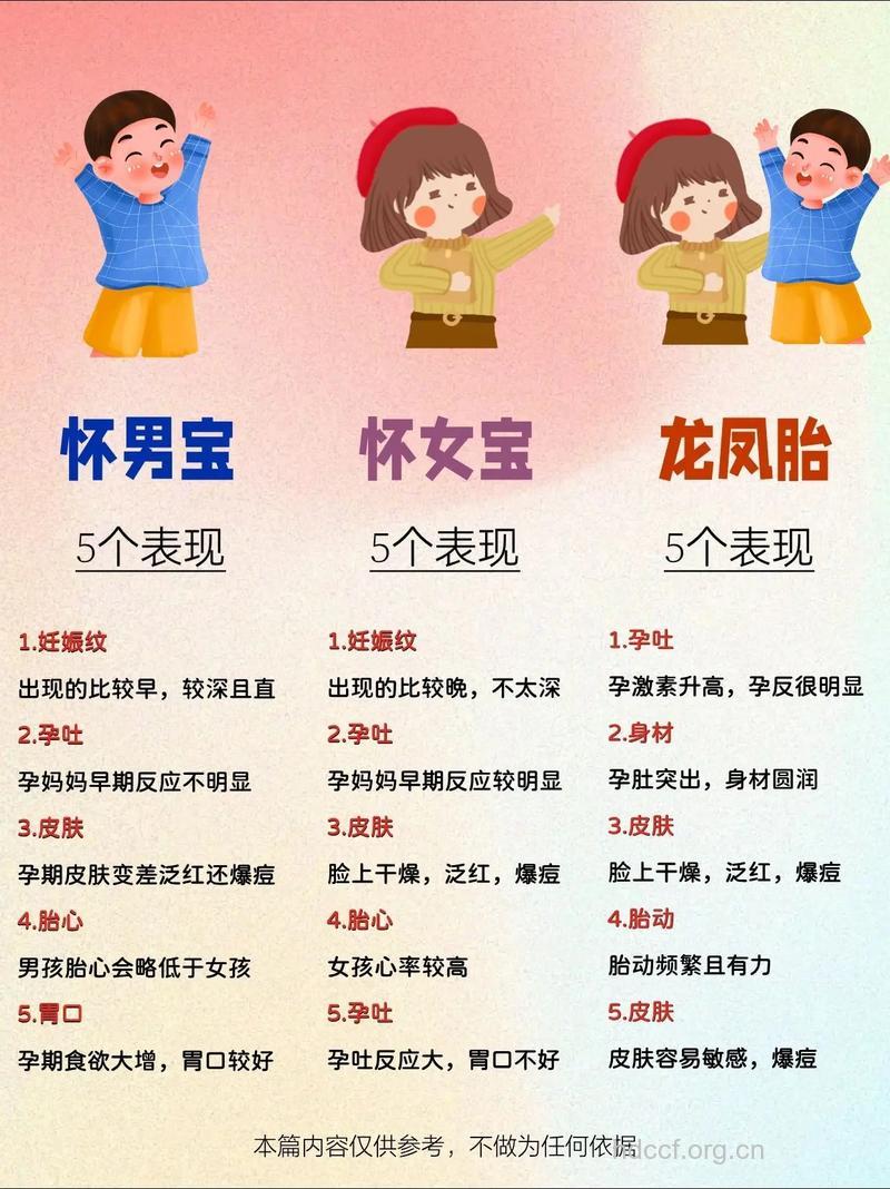 生男生女都有哪些象征