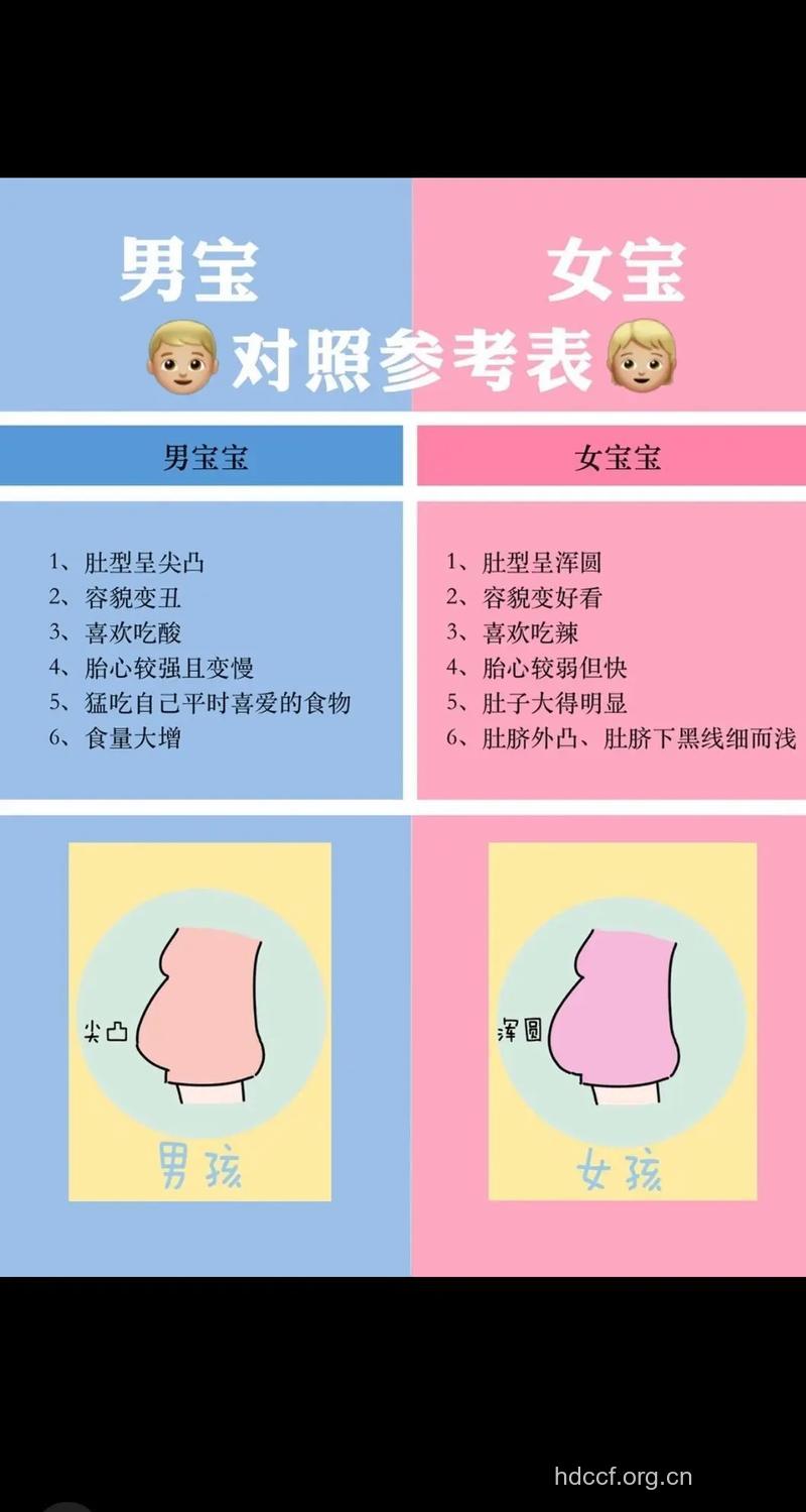怀孕生男生女特征大全