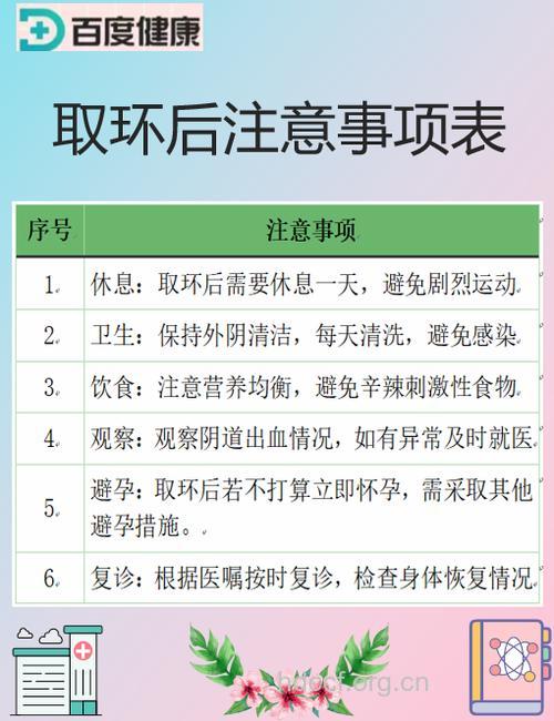 取环后可以洗头吗 取环后注意事项解读