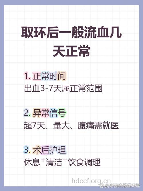 取环后出血怎么回事 取环后出血多少天正常