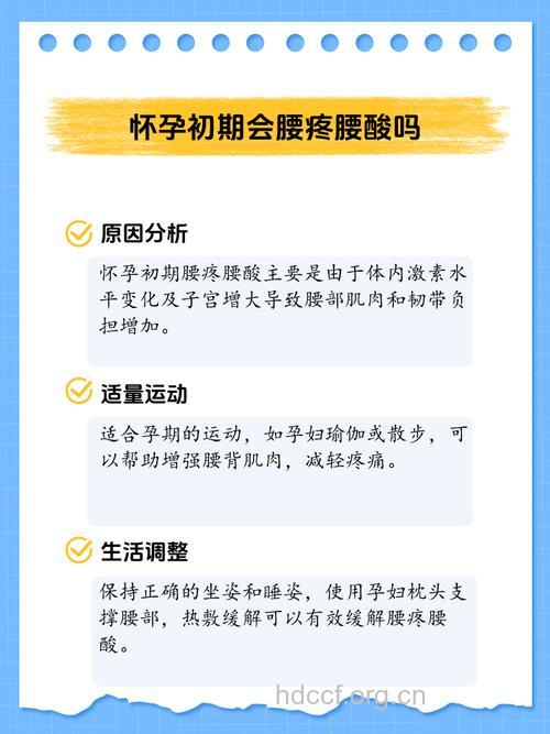 孕初期腰疼怎么回事