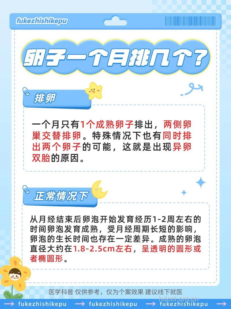 女人一个月排几次卵 卵子什么时候排出