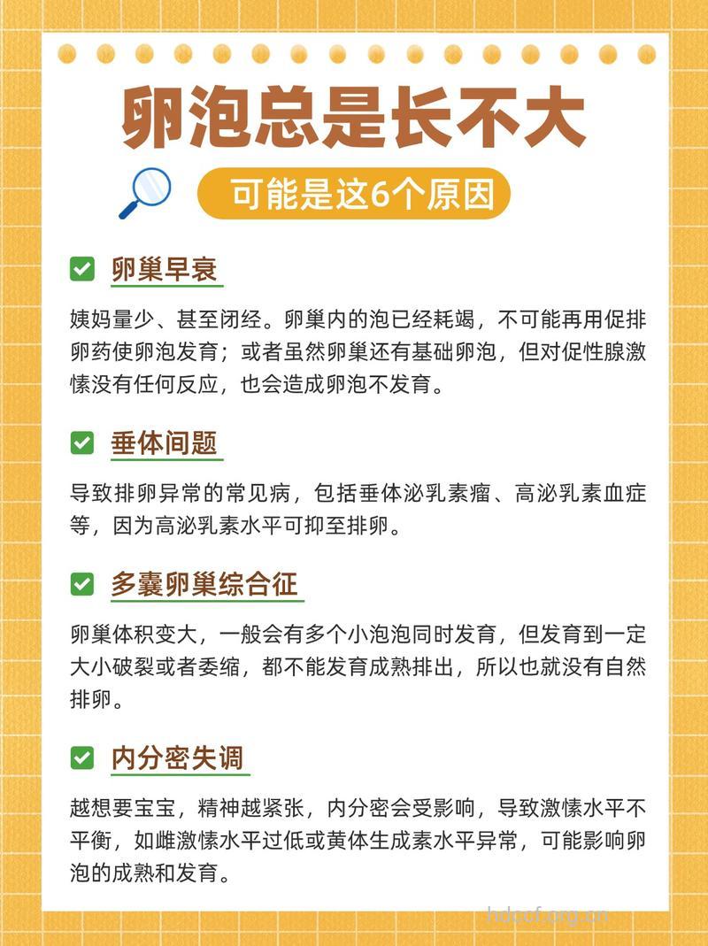 卵泡为什么长不大 卵泡长不大怎么办