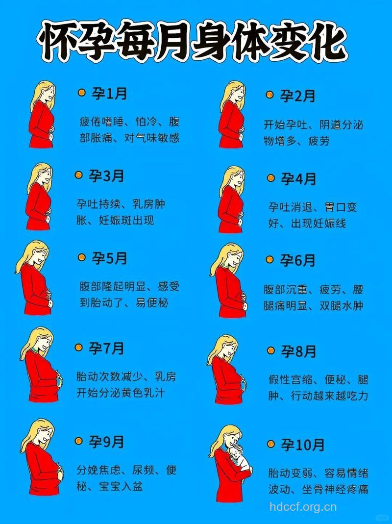 怀孕后这些部位变化大 看你遇到几个