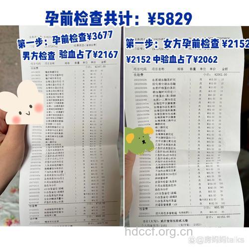 孕前检查要花多少钱