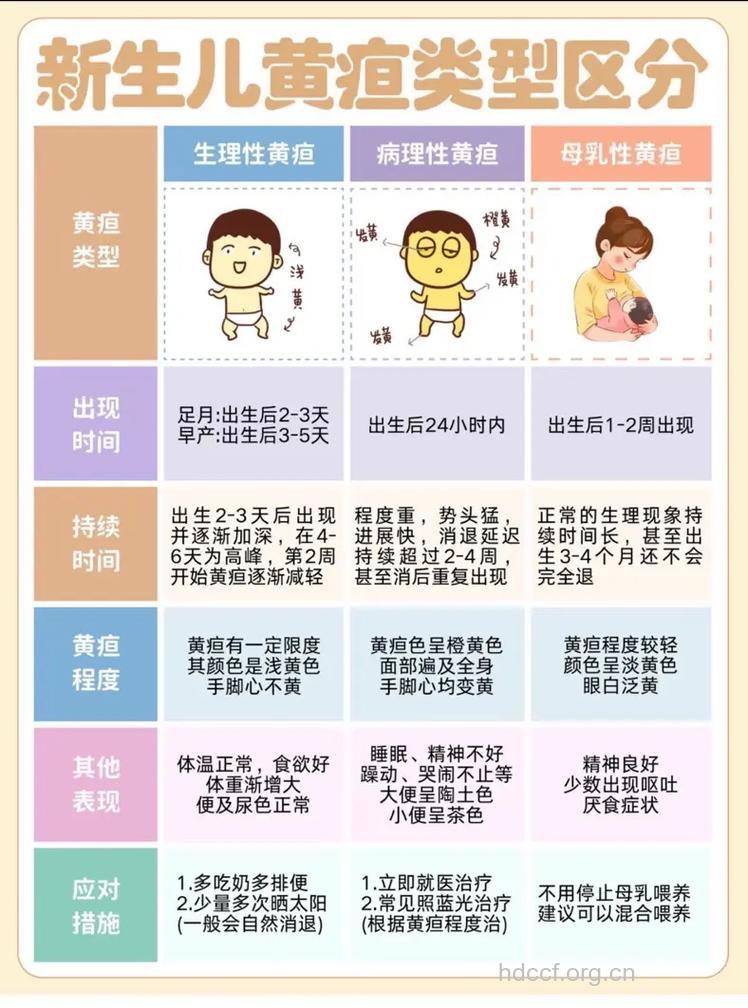如何让识别新生儿属于哪种黄疸