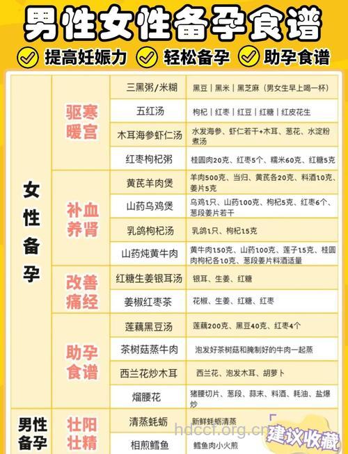 提高怀孕几率的孕前饮食方