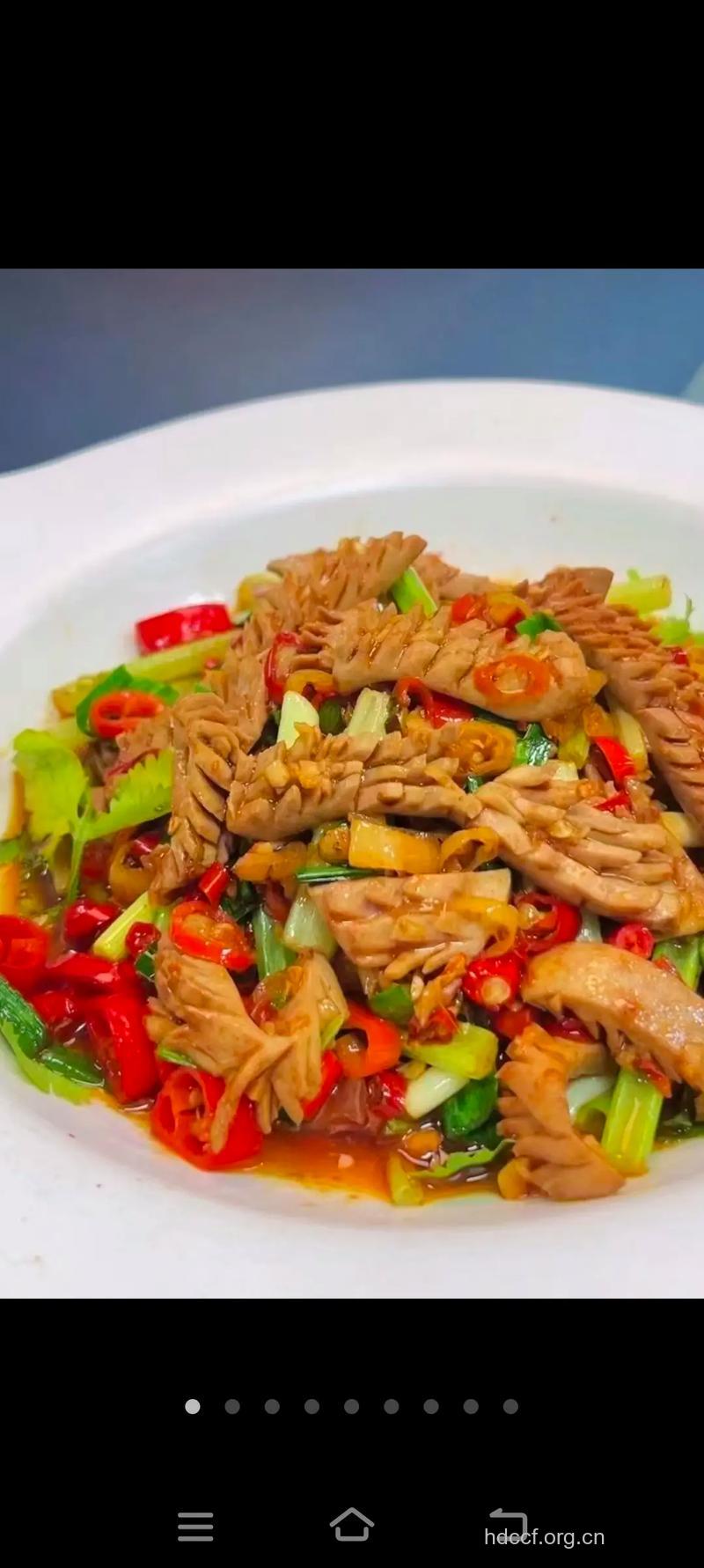 孕妇食谱之芹菜炒腰花的做法