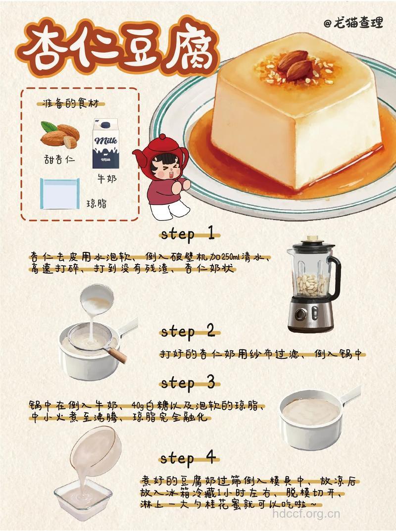 孕妇食谱大全之杏仁奶豆腐的做法