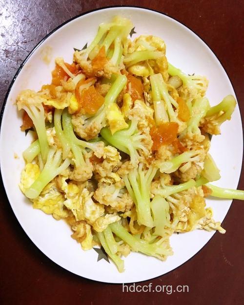 孕妇食谱之白雪映花菜