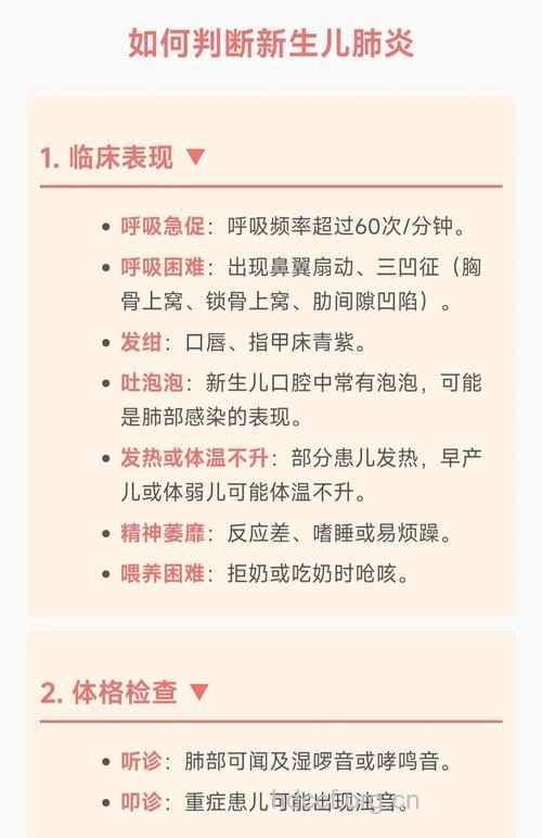 婴幼儿肺炎疾病的特征