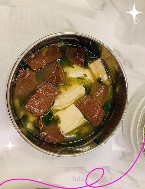 孕妇食谱大全之鸭血豆腐汤