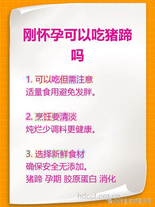 孕妇孕期可以吃猪蹄吗？