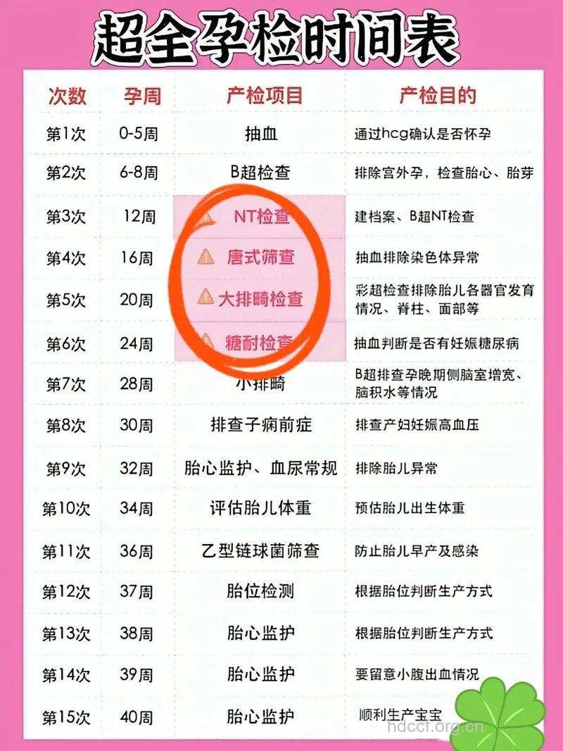 准妈妈第五次产检主要项目