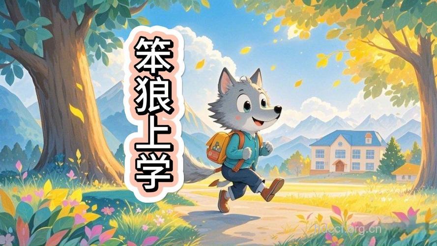 宝宝胎教故事：《笨狼上学》