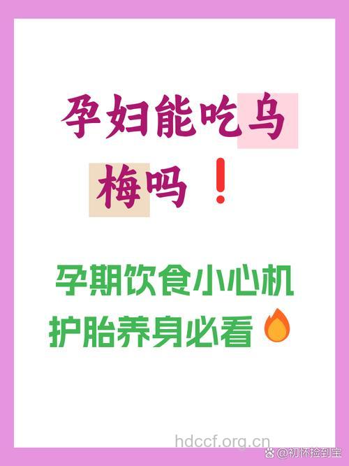 孕妇能吃乌梅吗