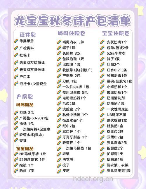 冬季待产包清单 冬季待产必备6大物品