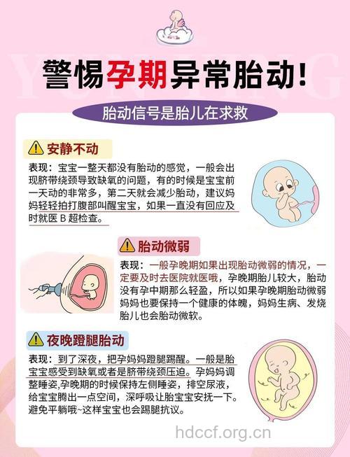胎儿发出这些信号属异常 准妈妈要注意