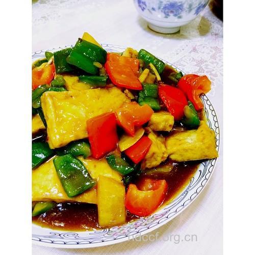 孕妇安胎吃鲜茄彩椒豆腐