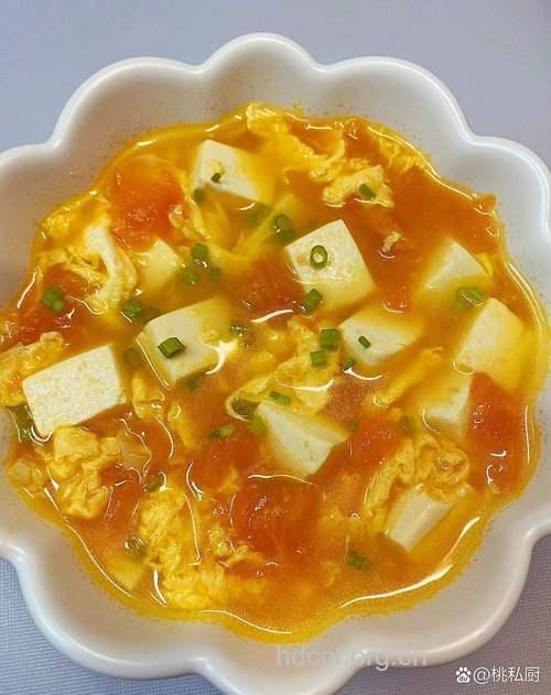 孕妇食谱之番茄洋葱青瓜煮豆腐的做法