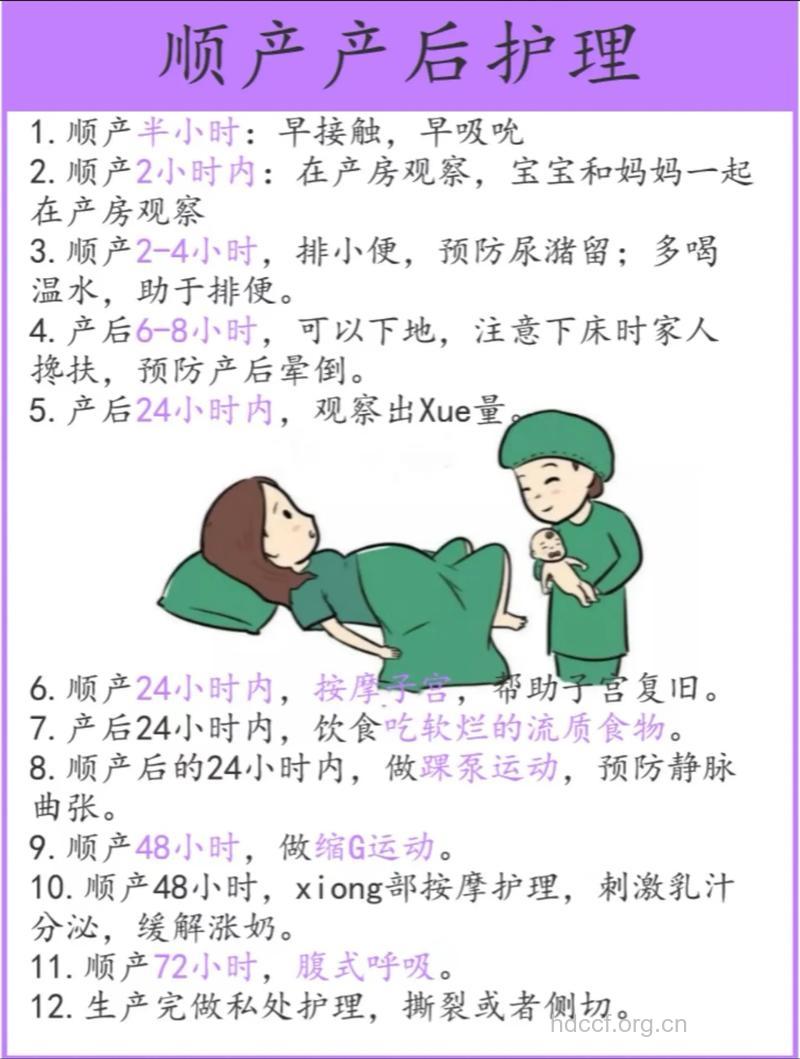 别马虎 顺产后第一天要这样护理