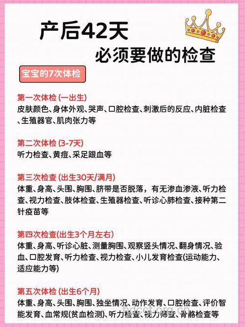 产后必做的42天体检 你有按时去吗