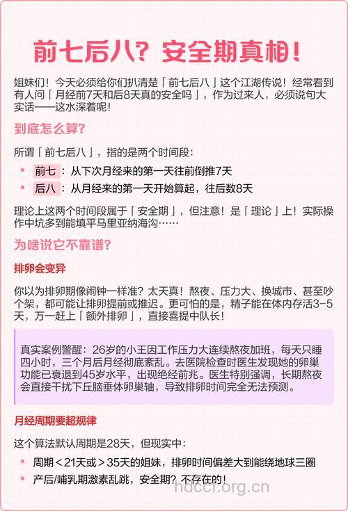 前七后八是安全期吗 安全期真的安全吗