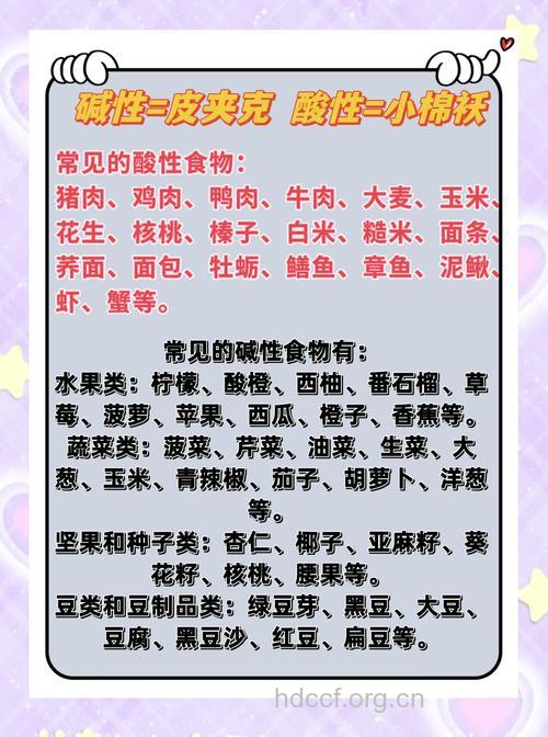 酸性食物食谱推荐