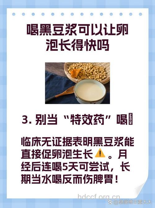 喝黑豆浆能促排卵吗