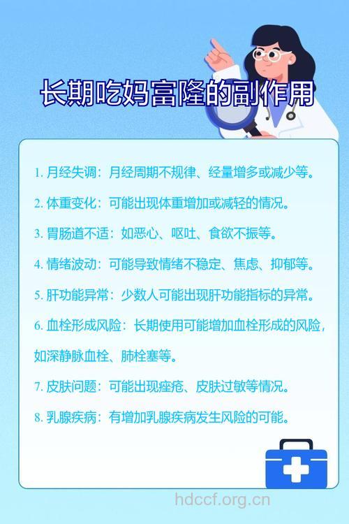 长期服用长效避孕药的副作用