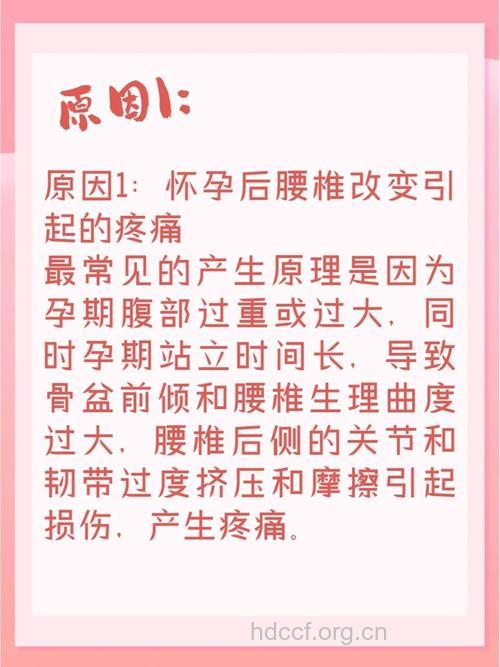 诱发产后腰痛的10个祸首