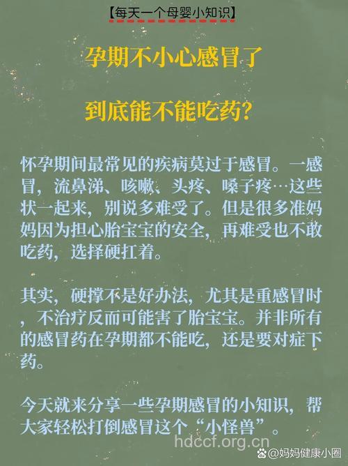 怀孕期间感冒了能吃药吗