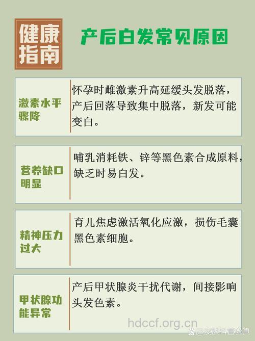 产后头发变白怎么回事?