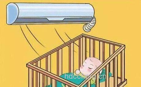 新生儿吹空调