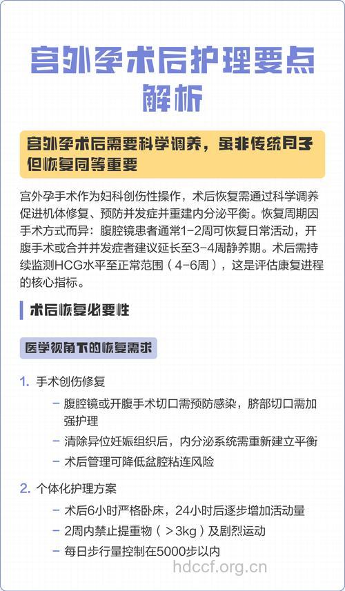 宫外孕患者术后如何护理