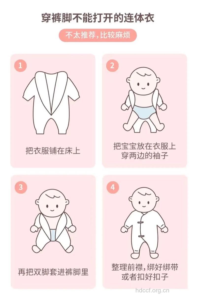 给新生宝宝穿衣服
