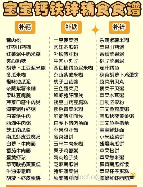 宝宝3岁食谱推荐