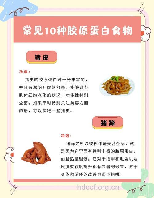 吃胶原蛋白好处多 这些食物含胶原蛋白