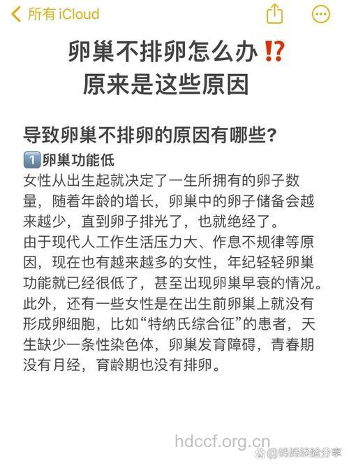 为什么卵巢不排卵 究其原因有三个
