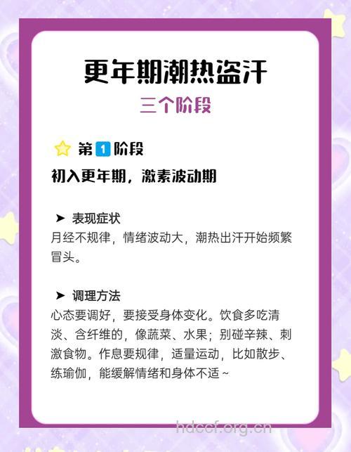 女人更年期潮热出汗怎么调理？