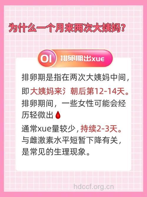 女性月经一个月来两次是啥原因?